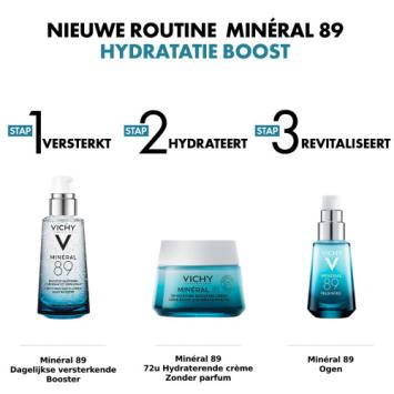 Vichy Minéral 89 72u Hydraterende Boost Crème Parfumvrij 50ml