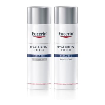 Eucerin Hyaluron-Filler Urea Rijke Dagcrème 50ml en Rijke Nachtcrème 50ml Routine Kit